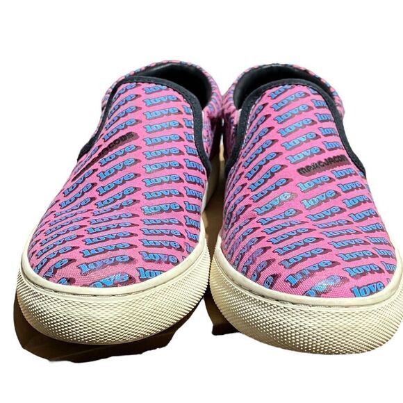 Marc Jacobs Sneakers‎ Womens 5 Pink Love Mercer Blue Slip On Platform 35 EU - Picture 2 of 9